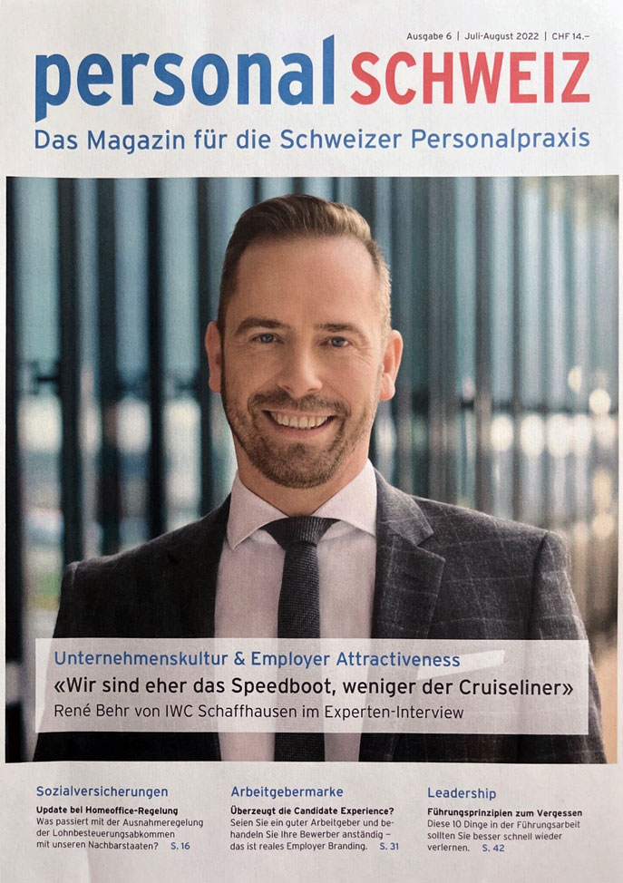 Titelbild personal SCHWEIZ Ausgabe 6 2022